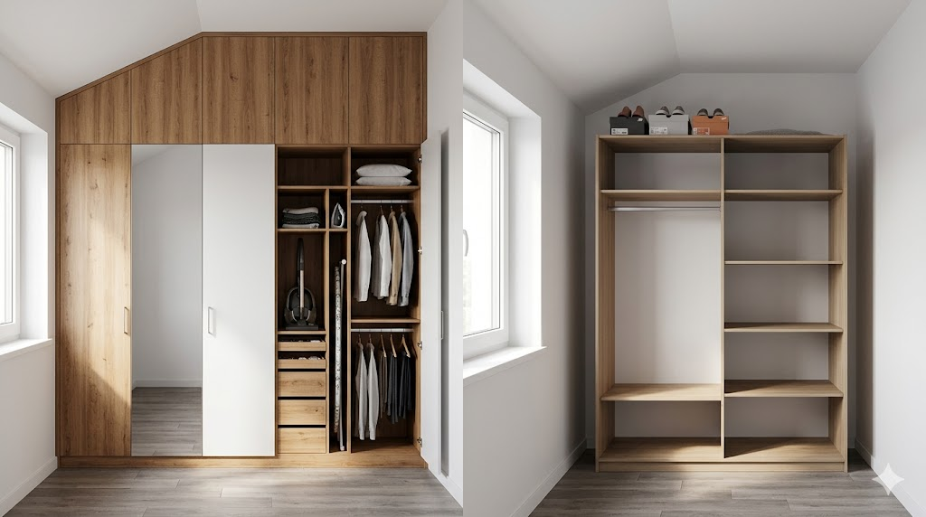 Vstavaná skriňa vs. voľne stojaca – čo sa oplatí viac?