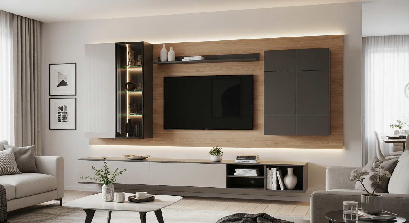 TV stena na mieru – ako vytvoriť moderné centrum vašej obývačky