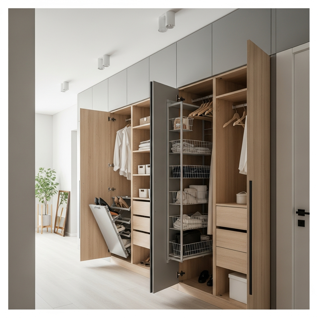 Vstavaná skriňa do predsiene: Ako efektívne využiť každý centimeter v chodbe